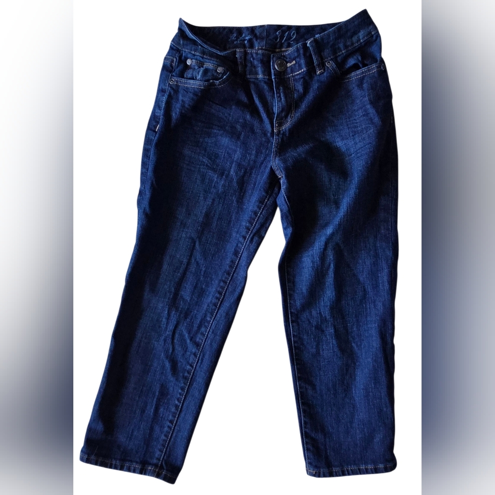 The Limited Womens 312 Indigo Straight Leg Crop Jeans Size 2 Y2k Mid-rise